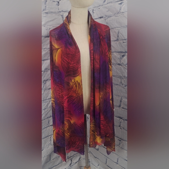 Mantero Accessories - Mantero 1902 Wrap ScarfWrap Vintage 90s 1997 Made in Italy Floral Spa HQ 65"x52"